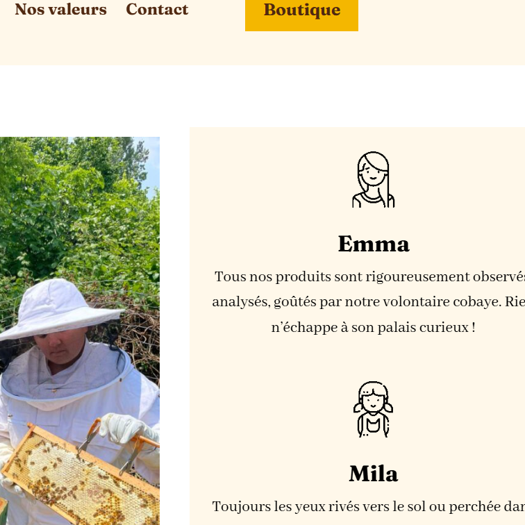 Site apicole créé par Hekat développement web
